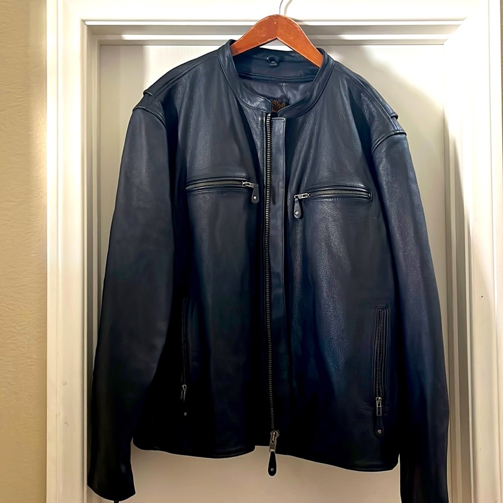 Street & Steel Highway Motorcycle Leather Jacket sz  4XL